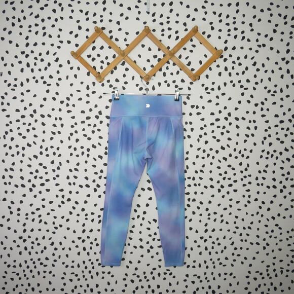 All in Motion Blue Tie Dye Print Activewear Girls Leggings - Picture 3 of 6